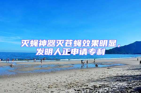 滅蠅神器滅蒼蠅效果明顯,發明人正申請專利