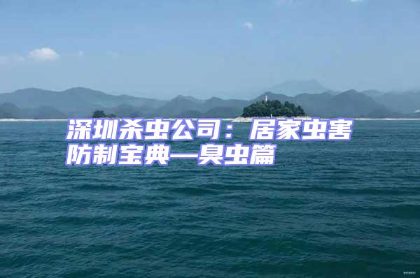 深圳殺蟲(chóng)公司:居家蟲(chóng)害防制寶典—臭蟲(chóng)篇