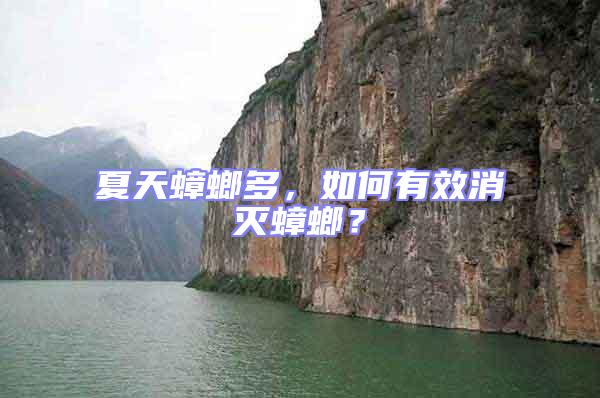 夏天蟑螂多，如何有效消滅蟑螂？