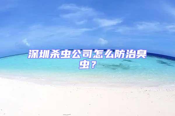 深圳殺蟲公司怎么防治臭蟲?