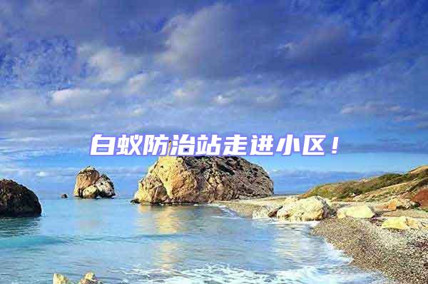 白蟻防治站走進(jìn)小區(qū)!
