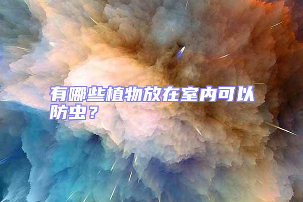 有哪些植物放在室內(nèi)可以防蟲?