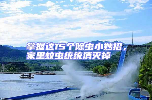 掌握這15個(gè)除蟲小妙招,家里蚊蟲統(tǒng)統(tǒng)消滅掉