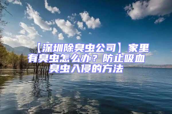 【深圳除臭蟲公司】家里有臭蟲怎么辦？防止吸血臭蟲入侵的方法