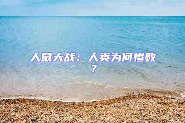人鼠大戰:人類為何慘敗?