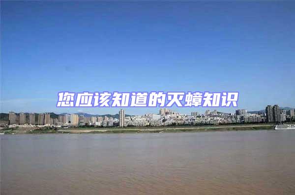 您應(yīng)該知道的滅蟑知識(shí)