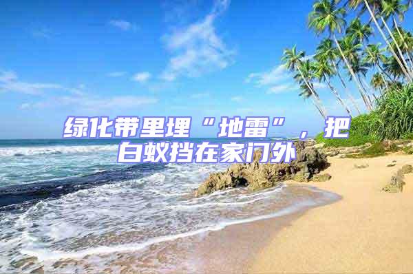 綠化帶里埋“地雷”,把白蟻擋在家門(mén)外