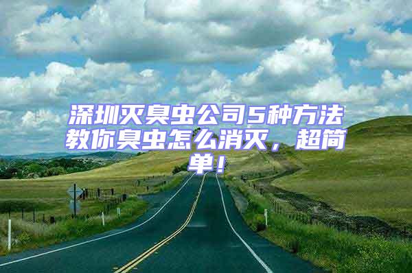 深圳滅臭蟲公司5種方法教你臭蟲怎么消滅,超簡單!