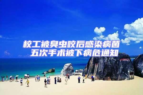 校工被臭蟲咬后感染病菌 五次手術(shù)被下病危通知