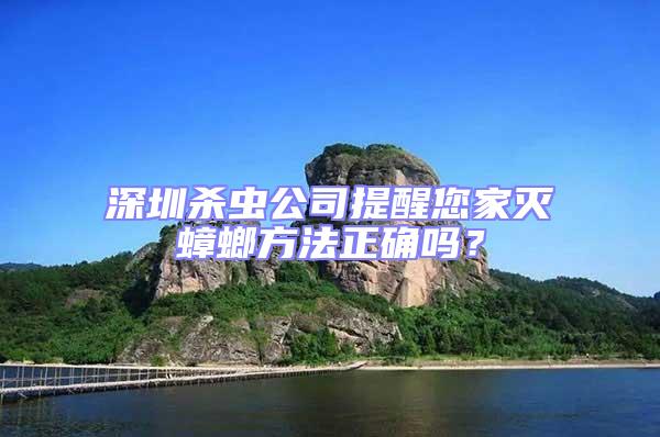 深圳殺蟲公司提醒您家滅蟑螂方法正確嗎?