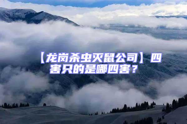 【龍崗殺蟲滅鼠公司】四害只的是哪四害？