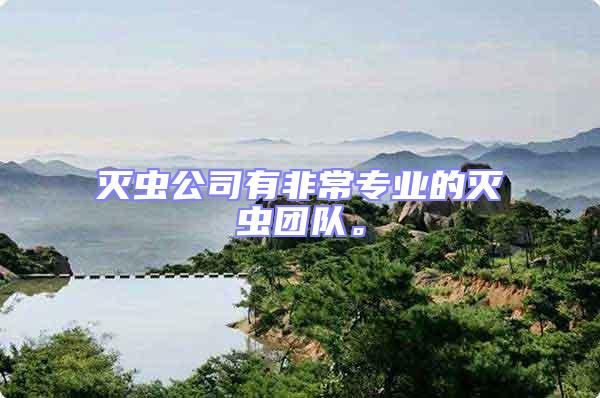 滅蟲(chóng)公司有非常專業(yè)的滅蟲(chóng)團(tuán)隊(duì)。