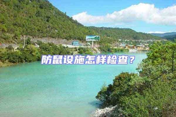 防鼠設施怎樣檢查?