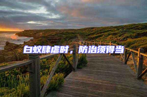 白蟻肆虐時(shí),防治須得當(dāng)