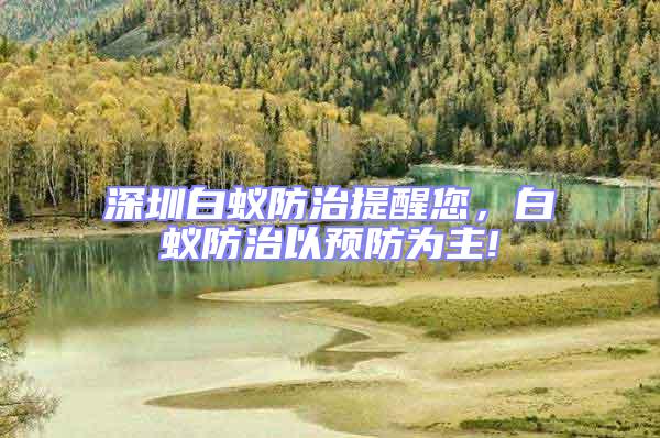 深圳白蟻防治提醒您，白蟻防治以預(yù)防為主!
