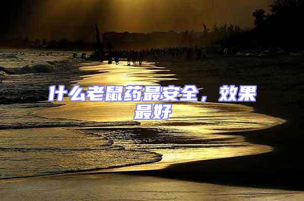 什么老鼠藥最安全，效果最好