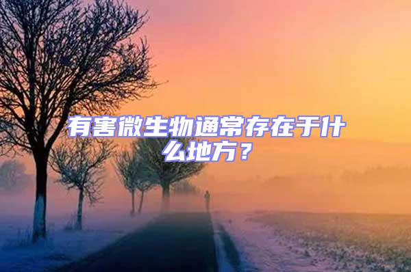 有害微生物通常存在于什么地方？