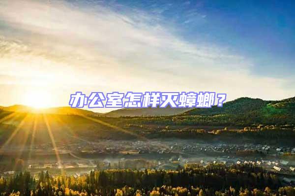 辦公室怎樣滅蟑螂？