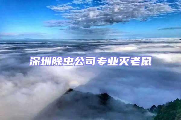 深圳除蟲(chóng)公司專(zhuān)業(yè)滅老鼠