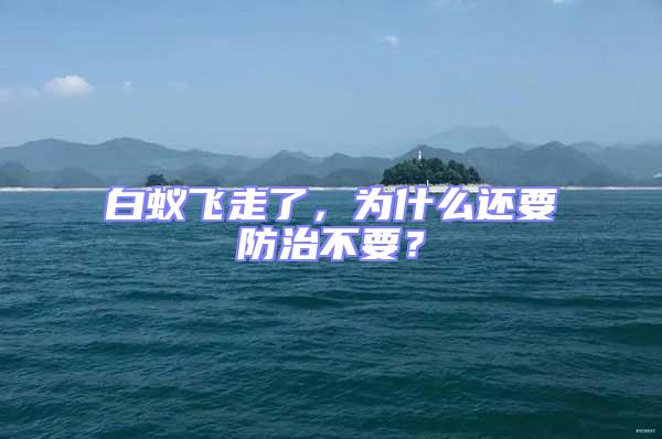 白蟻飛走了，為什么還要防治不要？