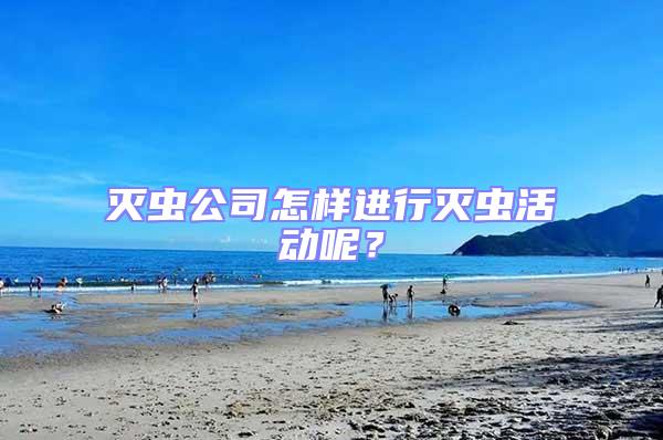 滅蟲公司怎樣進行滅蟲活動呢?