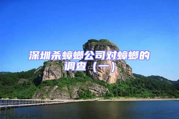 深圳殺蟑螂公司對蟑螂的調查(一)