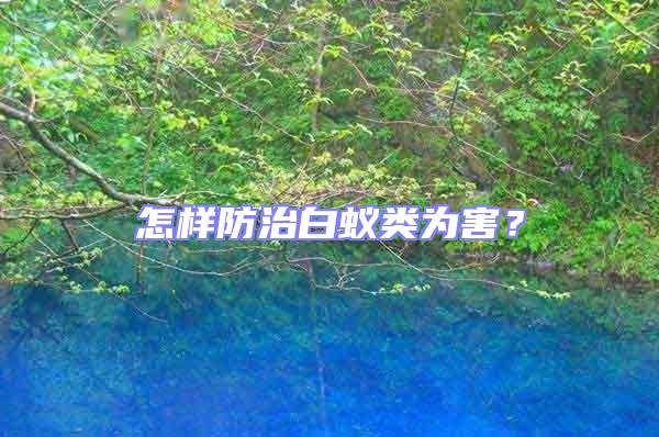 怎樣防治白蟻類為害？