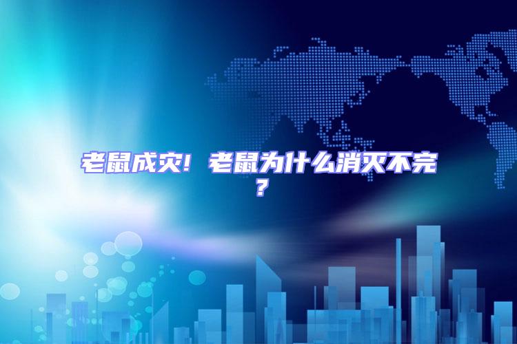 老鼠成災(zāi)! 老鼠為什么消滅不完?