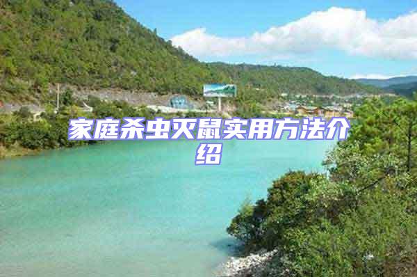 家庭殺蟲滅鼠實(shí)用方法介紹