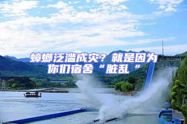 蟑螂泛濫成災(zāi)?就是因?yàn)槟銈兯奚帷芭K亂“