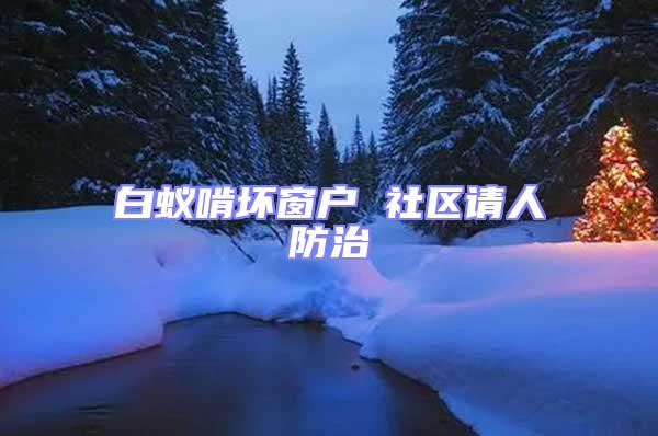 白蟻啃壞窗戶 社區(qū)請人防治