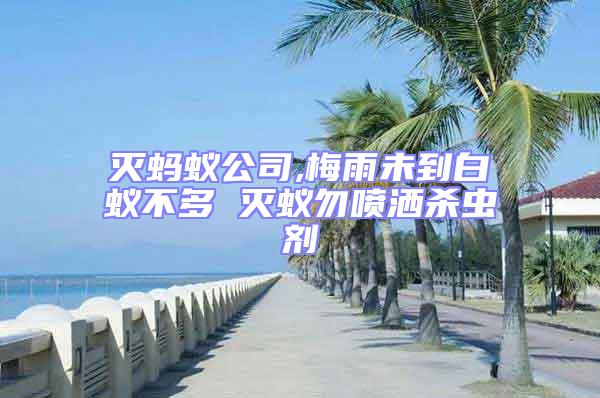 滅螞蟻公司,梅雨未到白蟻不多 滅蟻勿噴灑殺蟲(chóng)劑