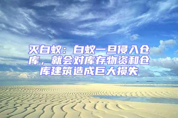 滅白蟻:白蟻一旦侵入倉庫,就會對庫存物資和倉庫建筑造成巨大損失