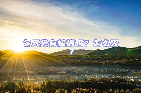 冬天會有蟑螂嗎?怎么滅?