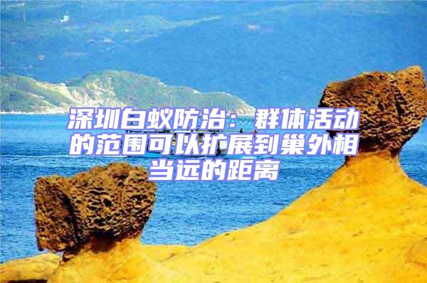 深圳白蟻防治:群體活動(dòng)的范圍可以擴(kuò)展到巢外相當(dāng)遠(yuǎn)的距離