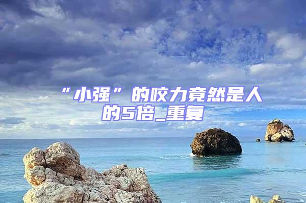 “小強(qiáng)”的咬力竟然是人的5倍_重復(fù)