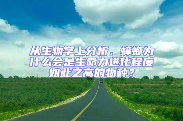 從生物學(xué)上分析，蟑螂為什么會是生命力進(jìn)化程度如此之高的物種？