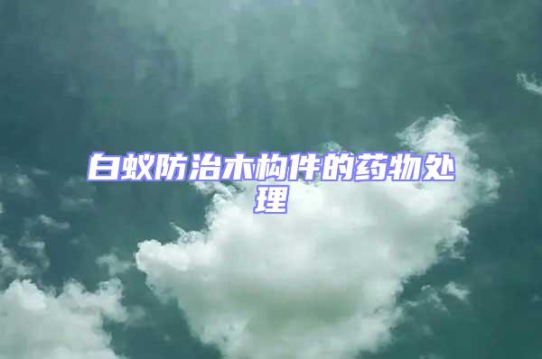 白蟻防治木構件的藥物處理