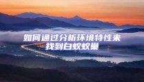 如何通過分析環(huán)境特性來找到白蟻蟻巢