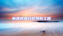 新建房屋白蟻預(yù)防工程