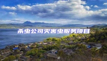 殺蟲(chóng)公司滅害蟲(chóng)服務(wù)項(xiàng)目