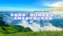 專業(yè)殺蟲,夏日梅雨季節(jié) 無錫專業(yè)滅蟲公司生意忙