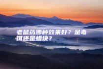 老鼠藥哪種效果好？是毒餌還是蠟塊？