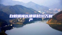 白蟻啃掉長塘徐村10萬財產