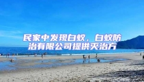 民家中發(fā)現(xiàn)白蟻,白蟻防治有限公司提供滅治方