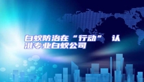白蟻防治在“行動” 認(rèn)準(zhǔn)專業(yè)白蟻公司