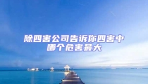 除四害公司告訴你四害中哪個危害最大