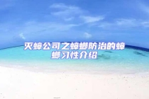 滅蟑公司之蟑螂防治的蟑螂習性介紹