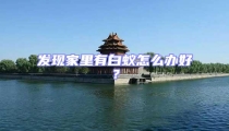發(fā)現(xiàn)家里有白蟻怎么辦好?