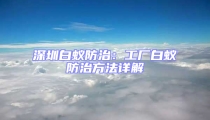 深圳白蟻防治:工廠白蟻防治方法詳解